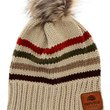 Striped Pom Beanies